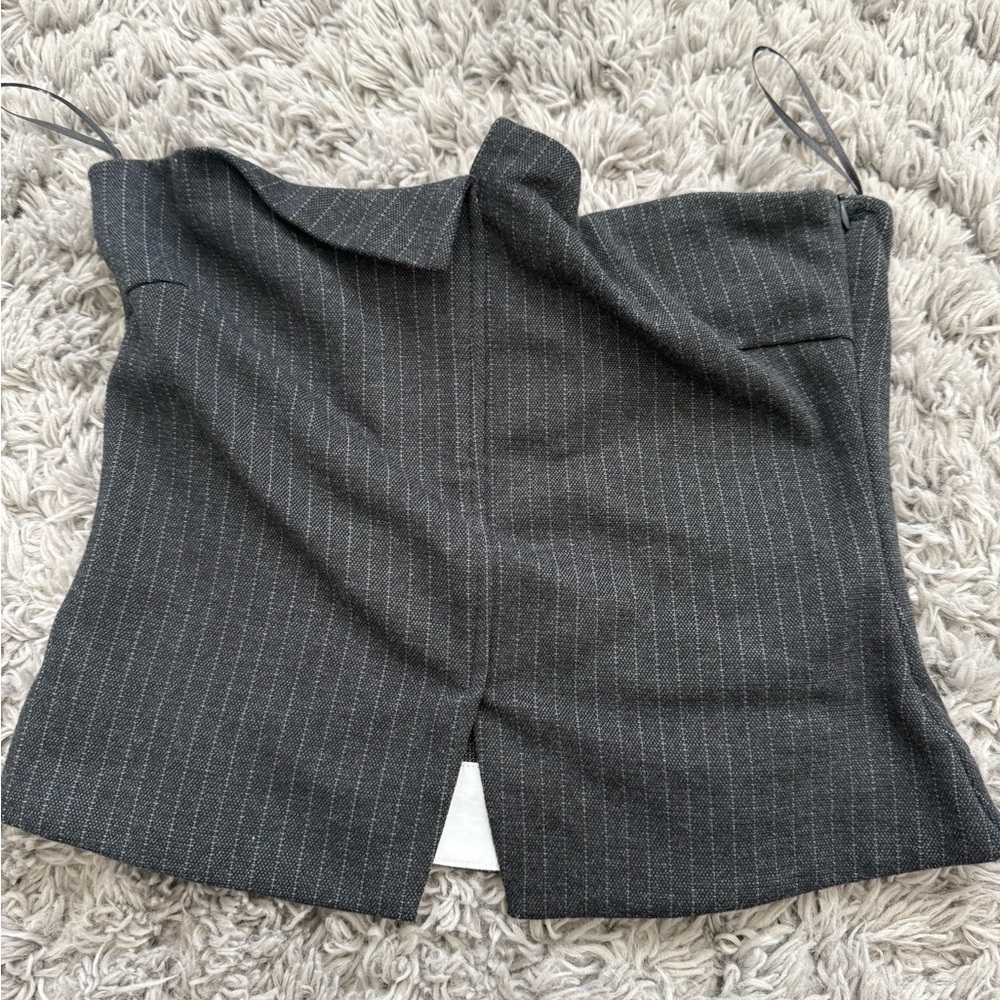 Zara pinstripe corset